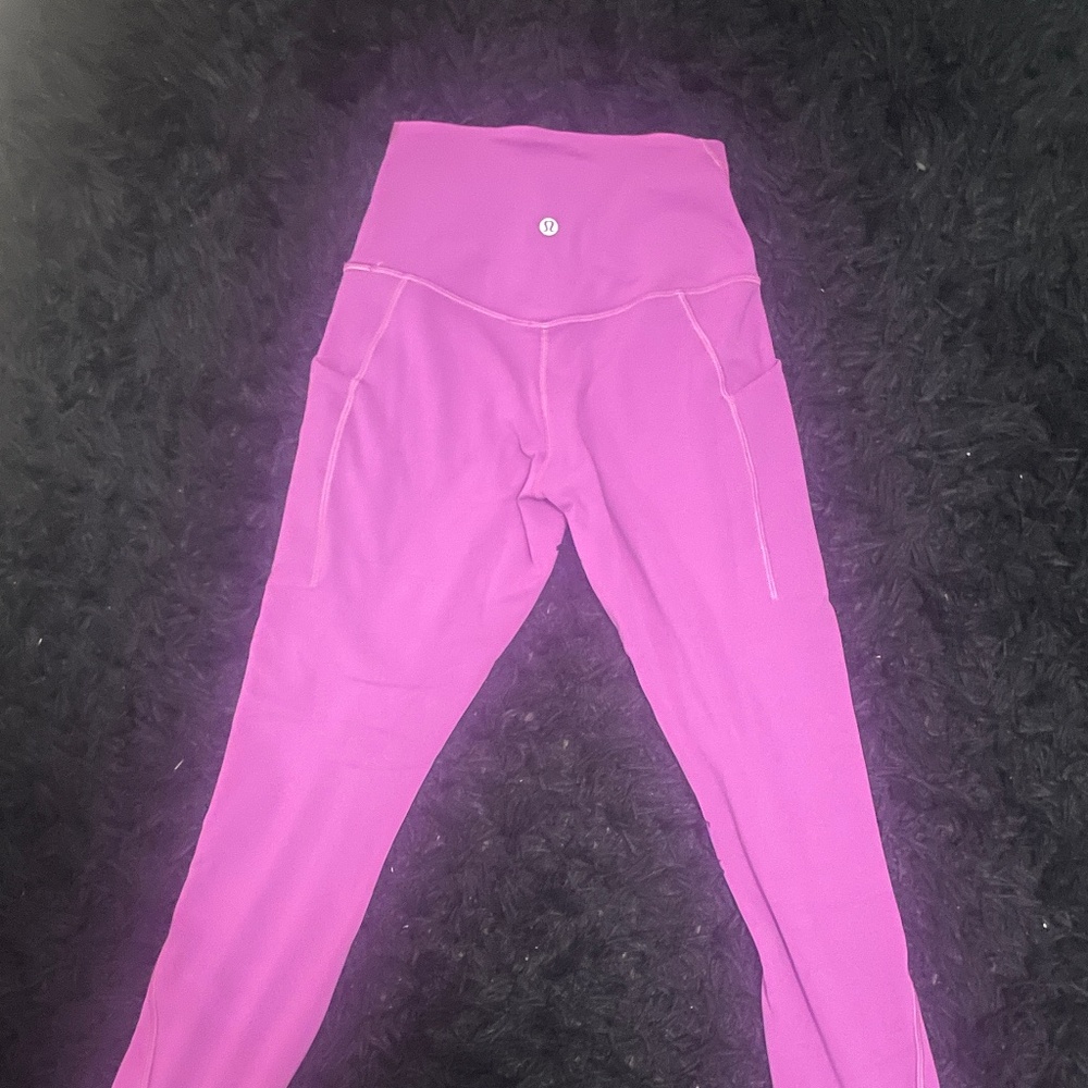 Magenta Lululemon Leggings Size 4